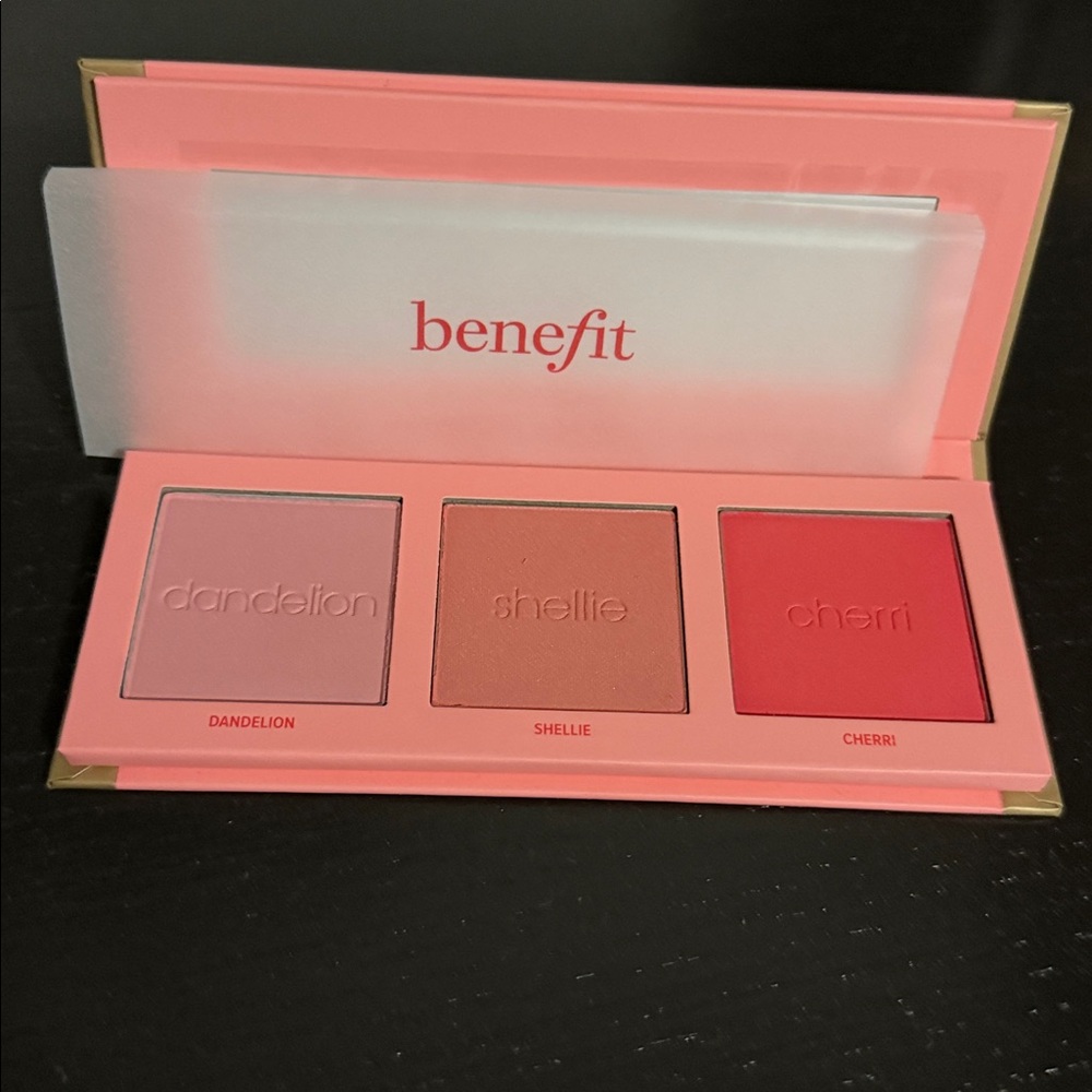 Benefit Choccolatta Blush Palette with Red Lipstick, Concealer & Eyebrow Pencil